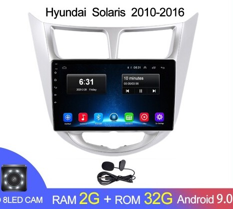   Android 2G-32G Hyundai Solaris 1 2010-